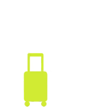 Suitcase next to the seat