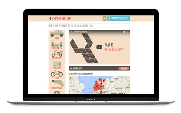 The first version of Repareer.com