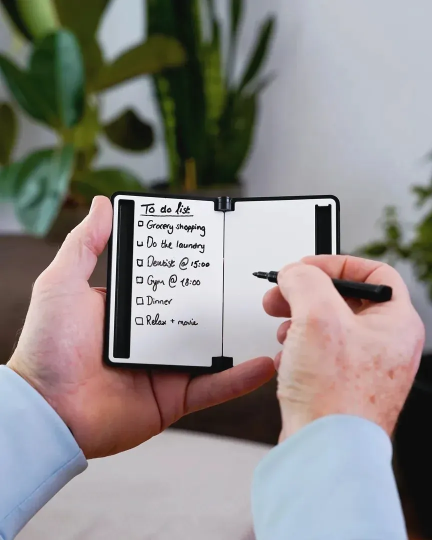 A to-do list, written on the spot