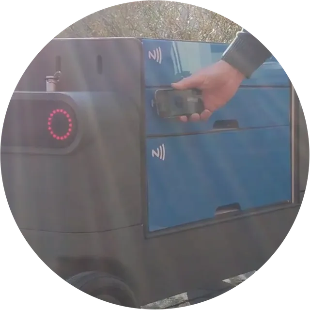 Opening a drawer with a phone
