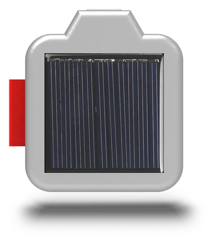 The back: one big solar panel