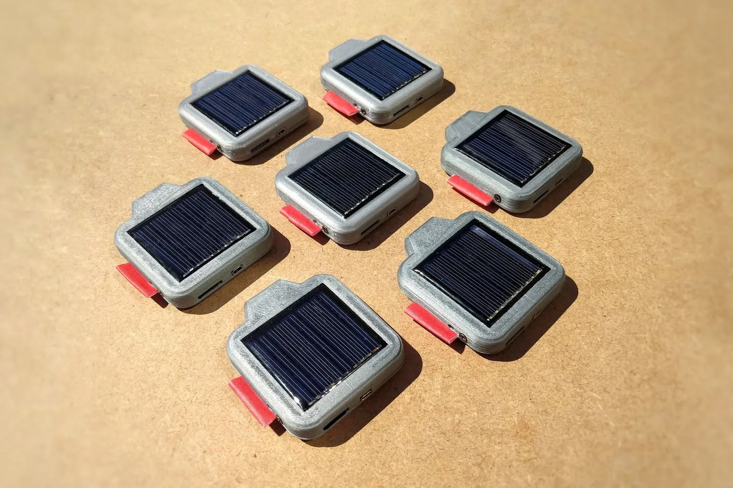 Retrospect cameras charging in the sun