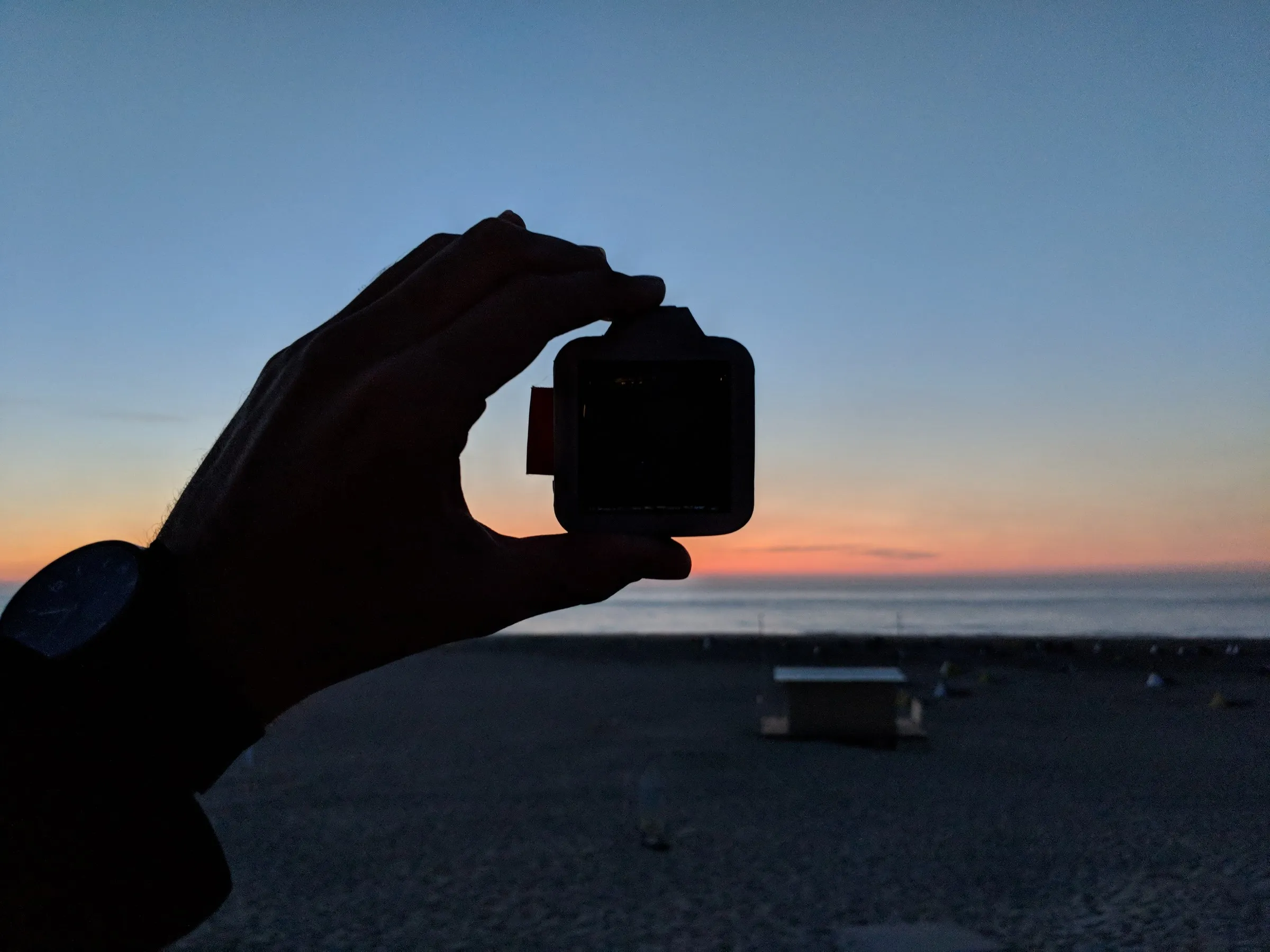 Retrospect against the evening sun