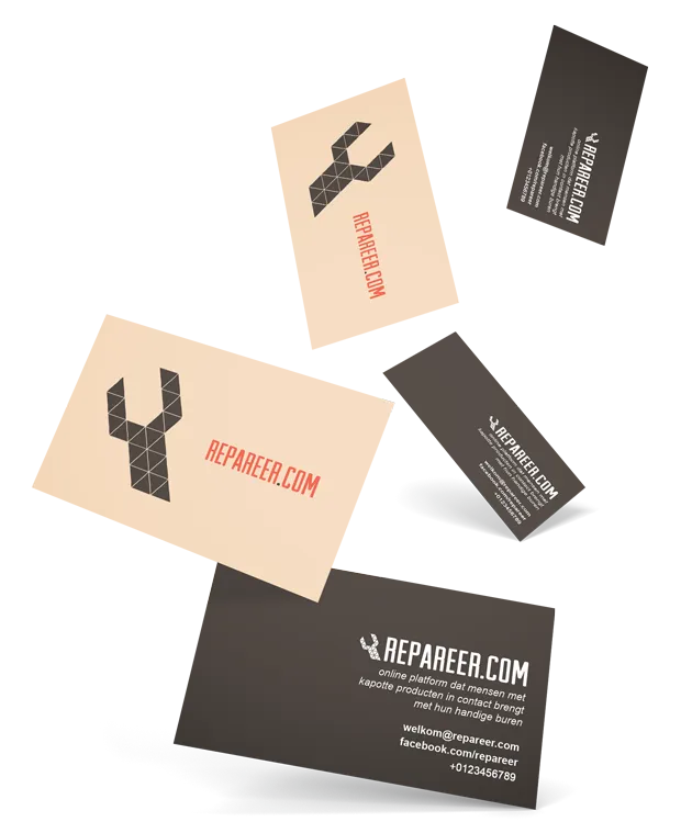 Our first Repareer.com business cards